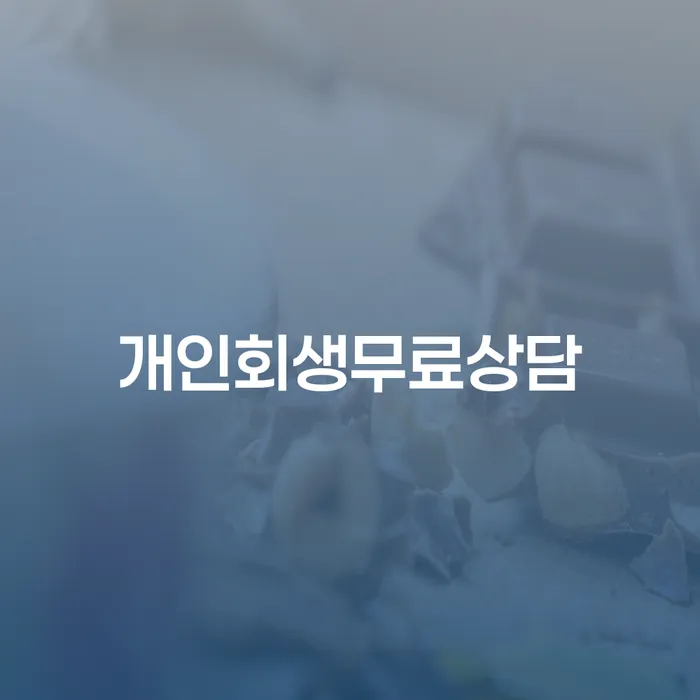 카톡상담 개인회생 채무 효과적인 해결방법 추천하는 곳