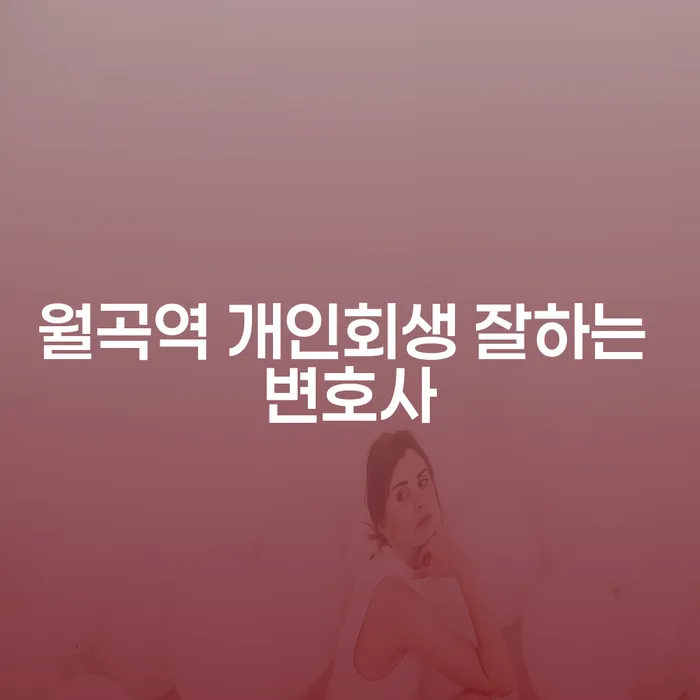 월곡역 개인회생 잘하는 변호사